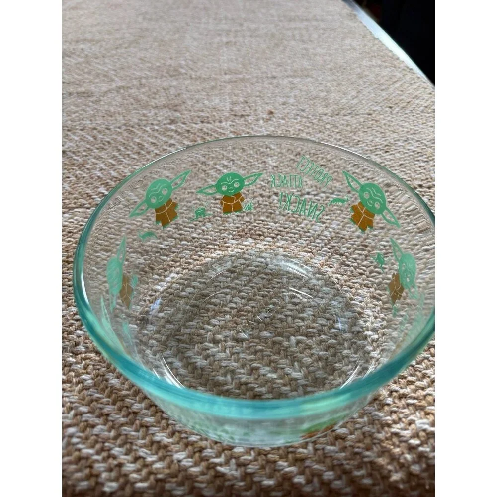 Baby Yoda snack attack glass bowl